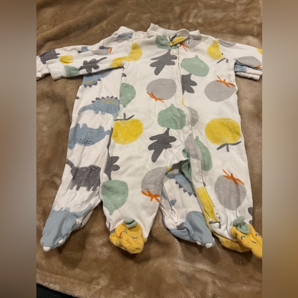 2-piece footed baby pjs by Carters